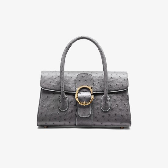 Ostrich leather womens bag handbag womens - Memoo.com