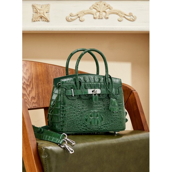 Crocodile leather womens bag handbag womens - Memoo.com