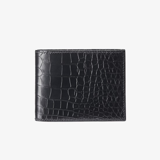 Crocodile wallet mens genuine leather cropped wallet - Memoo.com