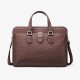 Ostrich leather mens bag, handbag, luxury mens bag - Memoo.com