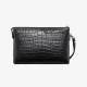 Crocodile leather pouch mens leather large-capacity hand clutch - Memoo.com