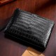 Crocodile leather pouch mens genuine leather clutch - Memoo.com