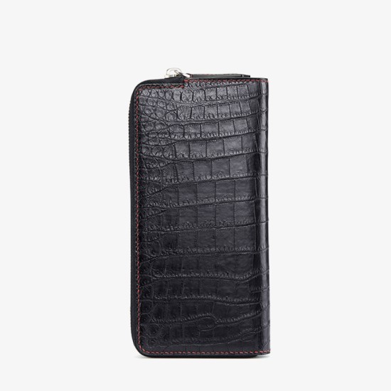 Crocodile wallet mens handbag leather long - Memoo.com