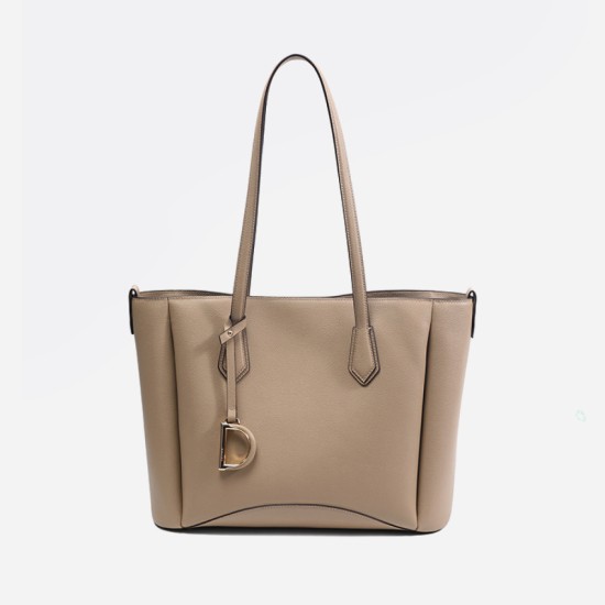 Leather tote bag womens luxury high sense shoulder bag - Memoo.com