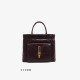 Leather handbag tote bag advanced texture bag - Memoo.com