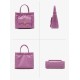 Leather handbag tote bag advanced texture bag - Memoo.com