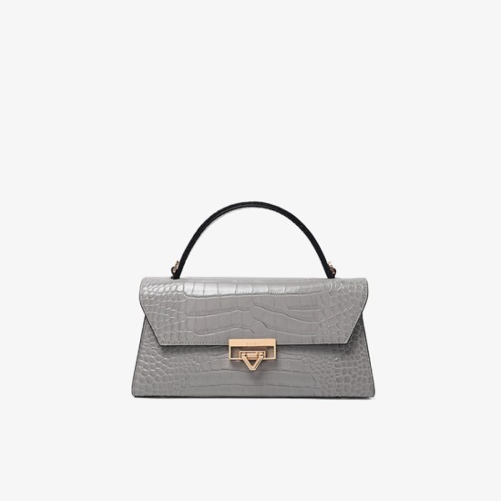 Crocodile print handbag, crossbody bag, large bag - Memoo.com