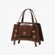 The handbag is topped with cowhide - Memoo.com