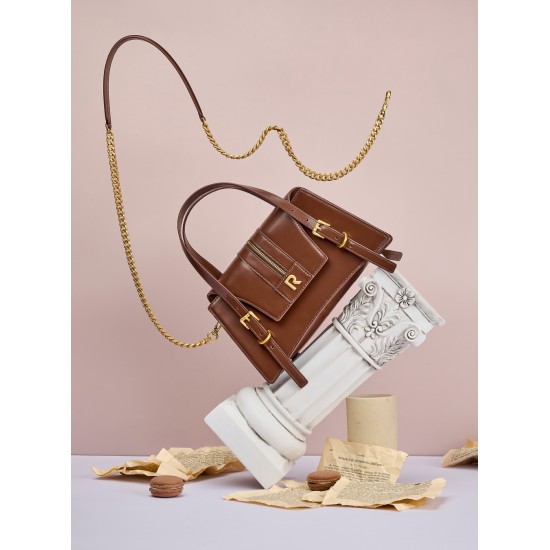 The handbag is topped with cowhide - Memoo.com