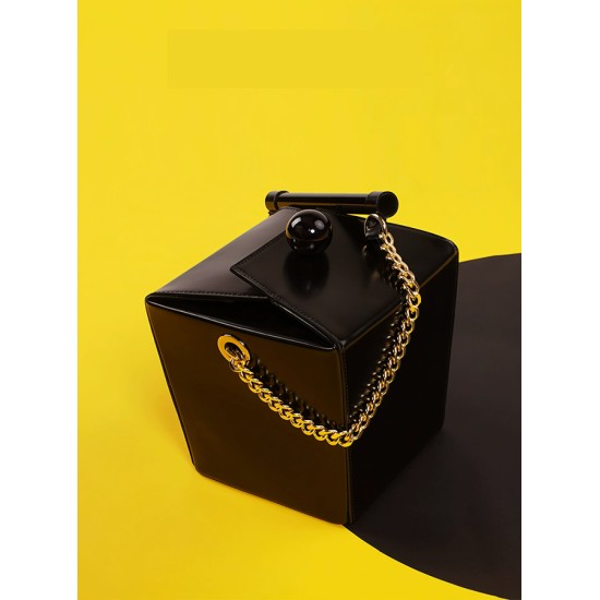 Naoshima chain square box bag - Memoo.com