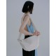 Cross body wide shoulder strap tote leather bag - Memoo.com