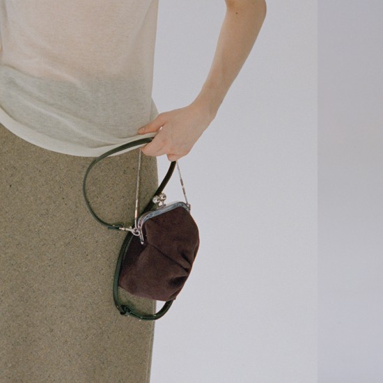 Retro Handheld Chain Crossbody Bag, Waist Headed Suede Mouth Gold Bag - Memoo.com