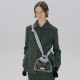 Sheepskin and wool integrated pleated bucket bag, shoulder bag, crossbody bag - Memoo.com