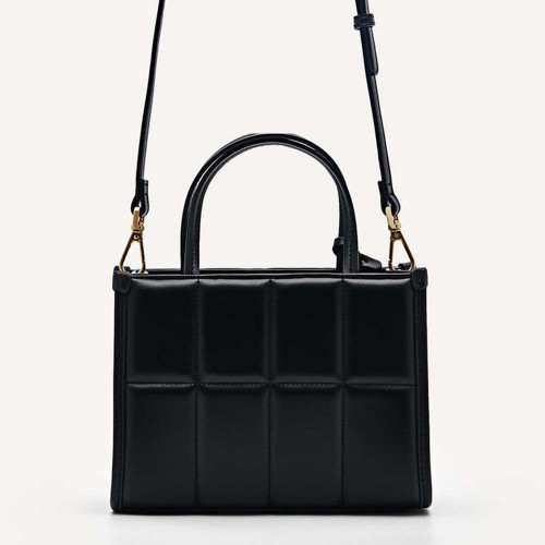 re nylon and saffiano leather shoulder bag