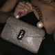 A niche designers diamond studded pearl handbag MINI genuine leather crossbody small bag - Memoo.com