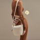 Medium bucket bag, women's crossbody bag, designer original, niche Retro handbag