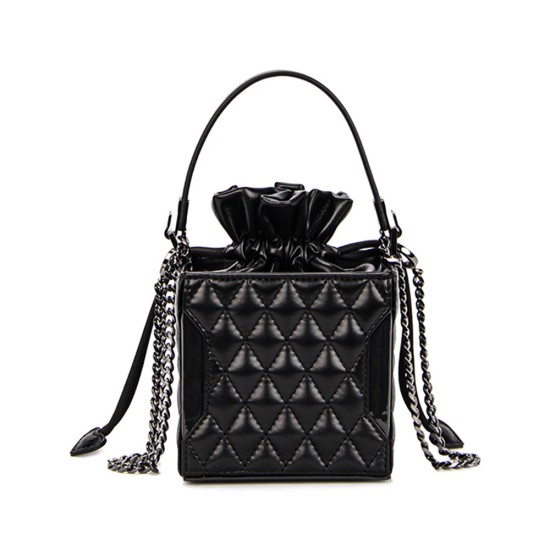 2024 new niche portable shoulder bag, diamond grid chain, small fragrance box bag, small square bag - Memoo.com