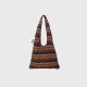 Niche lace&crochet shopping bag tote bag can be worn on one shoulder