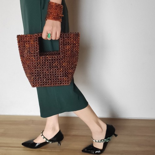 woven leather crossbody bag