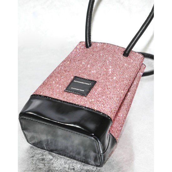 Niche design crystal diamond handbag, small handbag, handbag - Memoo.com