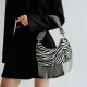 Copper bead tassel bag, armpit hand-held shoulder bag, crossbody bag, zebra color - Memoo.com