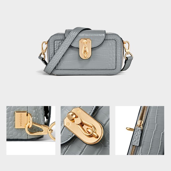 New Moonlight Box Single Shoulder Crossbody Small Square Bag - Memoo.com