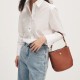 Handbag Leather bucket bag shoulder bag Crossbody bag - Memoo.com