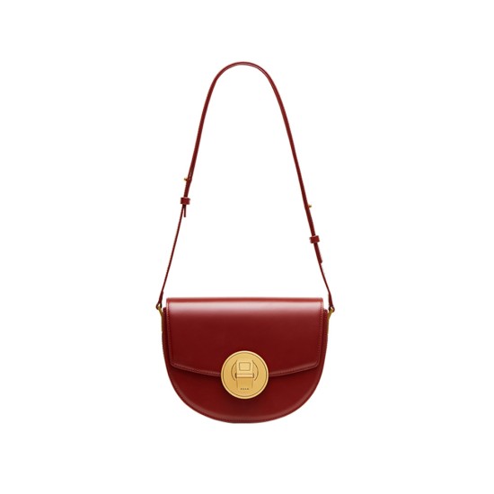 Small Saddle Bag Single Shoulder Retro Underarm Half Round Leather Versatile Crossbody Bag