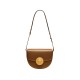 Small Saddle Bag Single Shoulder Retro Underarm Half Round Leather Versatile Crossbody Bag - Memoo.com