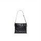 CityHobo Single Shoulder Black Bucket Bag Large Capacity Underarm Tote Bag