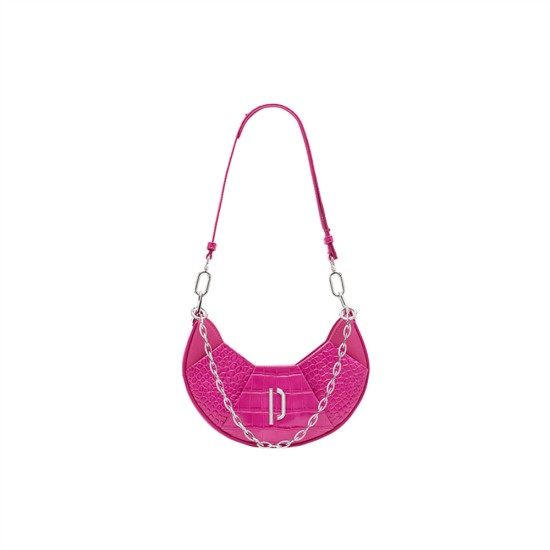 Bull horn chain armpit crescent bag - Memoo.com