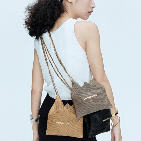 Black Gold Series Origami Flower Crossbody Bag, Key Bag, Zero Wallet - Memoo.com