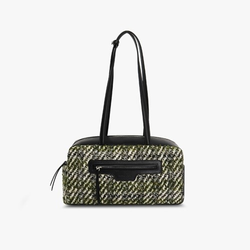 crossbody bag with striped strap