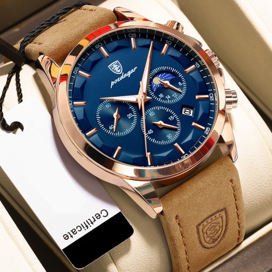 New waterproof men's watch, fashionable, casual, trendy and with a luminous function. It's a men's wristwatch. - Memoo.com