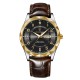 Trendy waterproof watch. Men's fully automatic mechanical watch with dual calendars, quartz movement and luminous function, a wristwatch. - Memoo.com