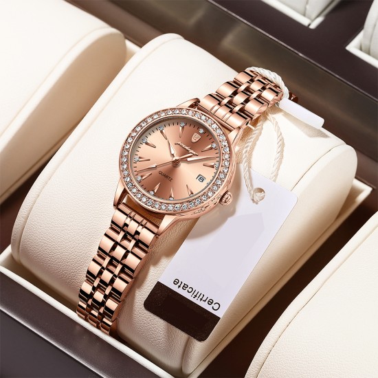 Women's Watch, Fully Automatic Mechanical, Waterproof, Luminous, Women's Quartz Wristwatch - Memoo.com