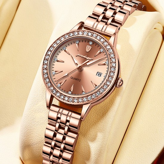 Women's Watch, Fully Automatic Mechanical, Waterproof, Luminous, Women's Quartz Wristwatch - Memoo.com