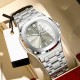 Men's simple-style watch with dual calendars, luminous function, high-grade quality and waterproof performance. It is a men's quartz wristwatch. - Memoo.com