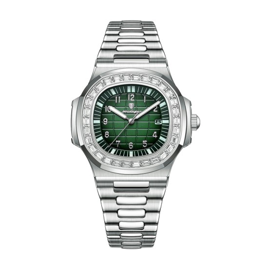 Men's wristwatch, fully automatic mechanical, high-end business style, waterproof, luminous, with calendar function, quartz watch. - Memoo.com