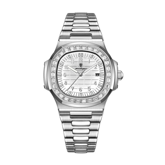 Men's wristwatch, fully automatic mechanical, high-end business style, waterproof, luminous, with calendar function, quartz watch. - Memoo.com