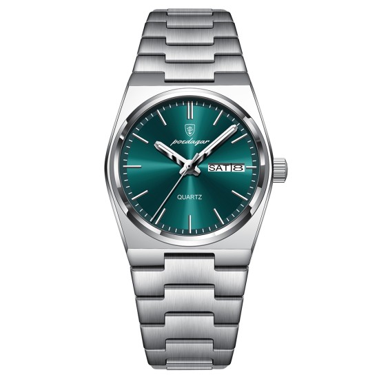 Ladies' Watch, Casual Double Calendar Luminous Waterproof Stylish Watch, Famous Brand Women's Quartz Wristwatch