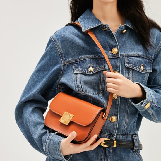 Single shoulder crossbody bag small square bag - Memoo.com