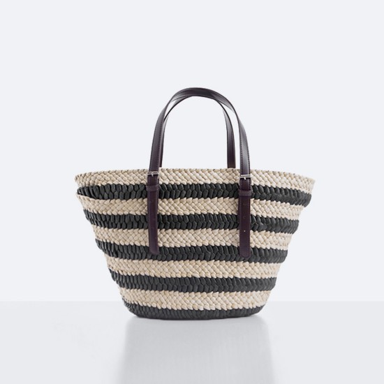 Straw bag, shoulder bag, adjustable straps - Memoo.com