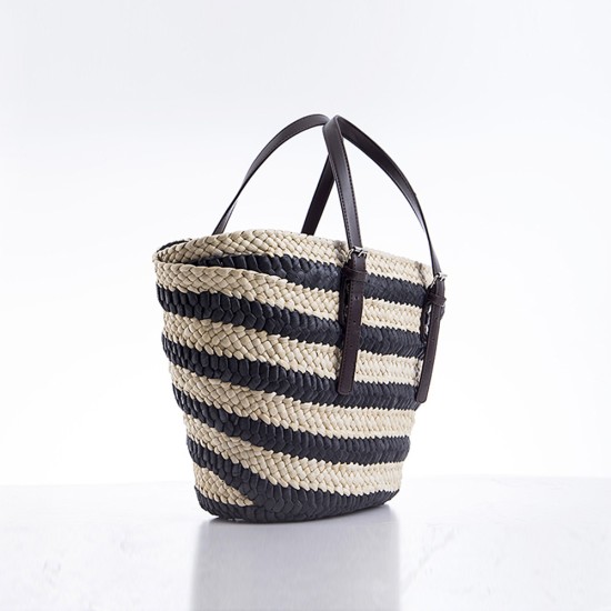 Straw bag, shoulder bag, adjustable straps - Memoo.com