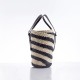 Straw bag, shoulder bag, adjustable straps - Memoo.com