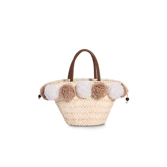 Handbag trendy hairball woven bag - Memoo.com