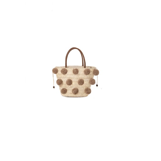 Original handmade hairball cute one-shoulder tote bag - Memoo.com