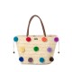 Hand-woven changing bag baby bag solid color straw - Memoo.com