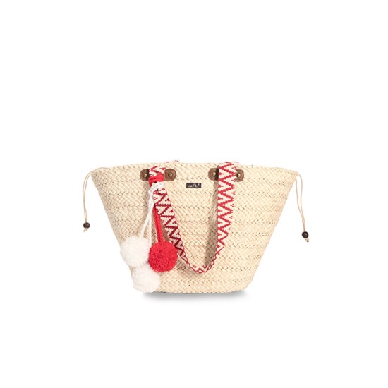 Hand-woven bag, changing bag, solid color straw bag - Memoo.com