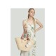 Hand-woven bag, changing bag, solid color straw bag - Memoo.com